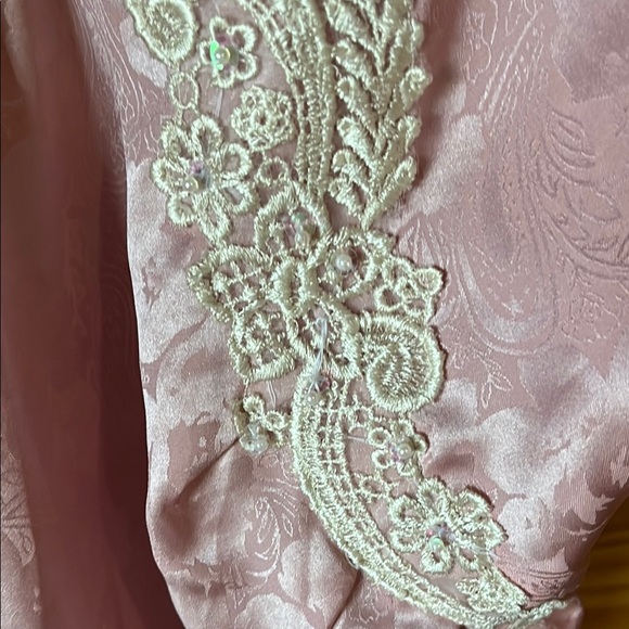 Victoria's Secret Gold Label Blush Satin Lingerie Slip Dress - Picture 3 of 5